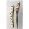 Image 2 : Vintage Japanese Tanto with Carved Bone Handle and Sheath