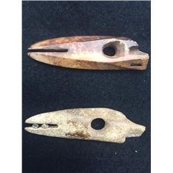 Antique Alaskan Harpoon Points from Walrus Ivory
