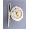 Image 1 : Antique Ivory Cigar Cutter and Ashtray