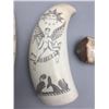 Image 3 : Three Scrimshaw Ivory Pieces