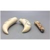 Image 7 : Three Scrimshaw Ivory Pieces