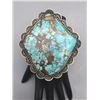 Image 8 : Large Stone Turquoise Bracelet - Richard Jim