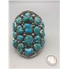 Image 2 : Large 30 Stone Blue Turquoise Cluster Bracelet