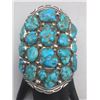 Image 8 : Large 30 Stone Blue Turquoise Cluster Bracelet
