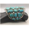 Image 9 : Large 30 Stone Blue Turquoise Cluster Bracelet