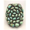 Image 1 : Large 35 Stone Green Turquoise Cluster Bracelet