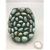 Image 2 : Large 35 Stone Green Turquoise Cluster Bracelet