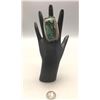 Image 2 : Turquoise and Sterling Silver Ring by Charles Johnson