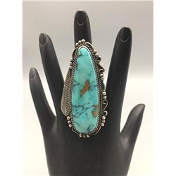 Turquoise and Sterling Silver Ring by DS