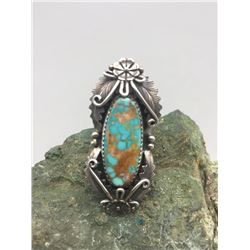 Turquoise and Sterling Silver Ring by Peterson Johnson