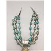 Image 4 : Huge Turquoise Cross Pendant and Necklace