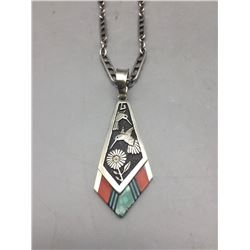 Philbert Begay Navajo Inlay Pendant