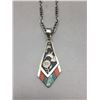 Image 1 : Philbert Begay Navajo Inlay Pendant