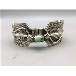 Unique Style Sterling Silver Feather Design Bracelet