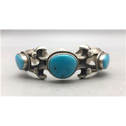 Three Stone Turquoise Bracelet