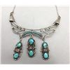 Image 1 : Unique Turquoise and Sterling Silver Necklace