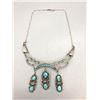 Image 2 : Unique Turquoise and Sterling Silver Necklace