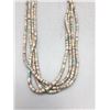 Image 1 : Vintage Four Strand Heishi and Turquoise Necklace