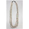 Image 2 : Vintage Four Strand Heishi and Turquoise Necklace