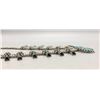 Image 8 : Zuni Needlepoint Turquoise Squash Blossom Necklace Set