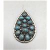 Image 1 : Nice Looking Spiderweb Turquoise Pendant