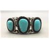 Image 1 : Vintage Three Stone Turquoise Bracelet