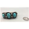 Image 2 : Vintage Three Stone Turquoise Bracelet