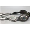 Image 10 : Sterling Silver and Turquoise Concho Belt