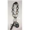Image 3 : Sterling Silver and Turquoise Concho Belt