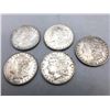 Image 1 : Five Morgan Silver Dollars