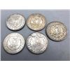 Image 6 : Five Morgan Silver Dollars