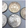 Image 8 : Five Morgan Silver Dollars