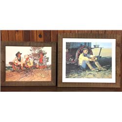 Two Coors Cowboy Prints by Snidow