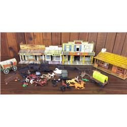 Vintage Western Town with Accessories