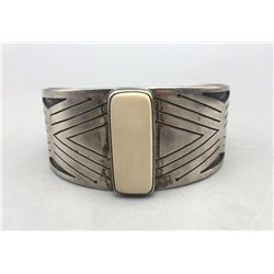 Sterling Silver Bracelet with Ivory Setting