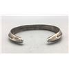 Image 4 : Triangular Hand Stamped Coin Silver Bracelet