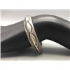 Image 8 : Triangular Hand Stamped Coin Silver Bracelet