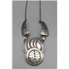 Image 2 : Vintage 1970s Chip Inlay Necklace