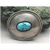 Image 3 : Two Sterling Silver and Turquoise Buckles