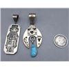 Image 2 : Two Navajo Hollowware Pendants