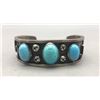 Image 1 : Vintage Three Stone Turquoise Bracelet