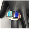 Image 1 : Multi-Stone Inlay Ring