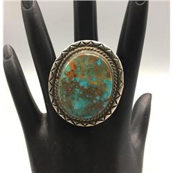 Large Green Turquoise Stone Ring