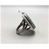 Image 3 : Large Green Turquoise Stone Ring
