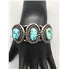 Image 8 : Vintage Three Stone Turquoise Bracelet