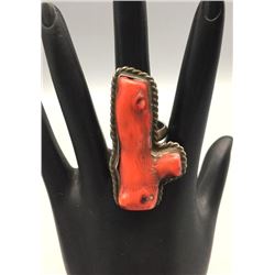 Vintage Coral Branch Ring