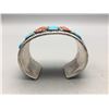 Image 7 : Turquoise and Coral CLuster Bracelet