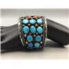 Image 9 : Turquoise and Coral CLuster Bracelet