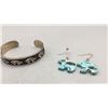 Image 3 : Hopi Bear Bracelet and Turquoise Bear Earrings