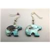 Image 8 : Hopi Bear Bracelet and Turquoise Bear Earrings